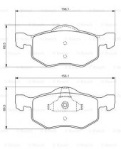 Комплект тормозных колодок BOSCH 0986494361