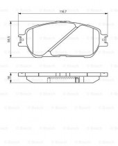 Комплект тормозных колодок BOSCH 0986495160