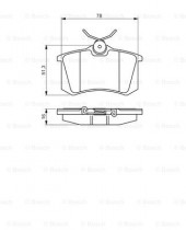 Комплект тормозных колодок BOSCH 0986495231