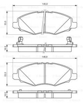 Комплект тормозных колодок BOSCH 0986494326