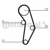 CONTINENTAL CTAM Комплект ГРМ CONTITECH CT908WP1