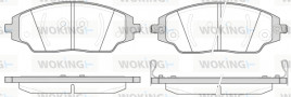Комплект тормозных колодок, дисковый тормоз WOKING P14373.02