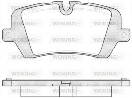 Комплект тормозных колодок, дисковый тормоз WOKING P14413.00