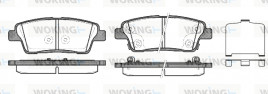 Комплект тормозных колодок, дисковый тормоз WOKING P15583.02