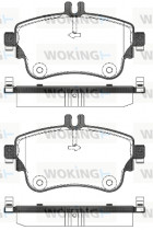 Комплект тормозных колодок, дисковый тормоз WOKING P15873.08