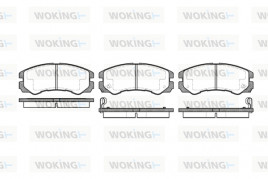 Комплект тормозных колодок, дисковый тормоз WOKING P5253.02