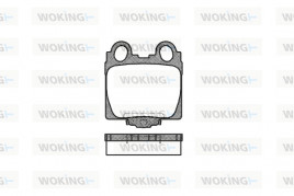 Комплект тормозных колодок, дисковый тормоз WOKING P6433.04