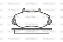 Комплект тормозных колодок, дисковый тормоз WOKING P7773.00