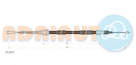 Тросик, cтояночный тормоз ADRIAUTO 27.0217