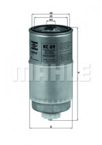 Топливный фильтр KNECHT KC 69