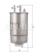 Топливный фильтр KNECHT KL 567