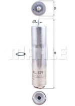 Топливный фильтр KNECHT KL 579D