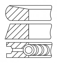 Комплект поршневых колец GOETZE ENGINE 08-452000-00