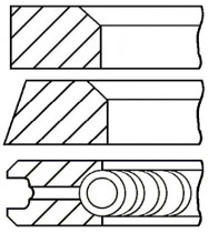Комплект поршневых колец GOETZE ENGINE 08-743100-00