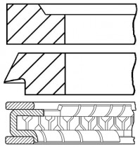 Комплект поршневых колец GOETZE ENGINE 08-963300-00