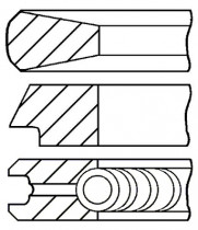 Комплект поршневых колец GOETZE ENGINE 08-424000-00