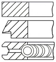 Комплект поршневых колец GOETZE ENGINE 08-502907-00