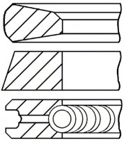 Комплект поршневых колец GOETZE ENGINE 08-785200-00