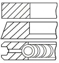 Комплект поршневых колец GOETZE ENGINE 08-432300-00