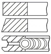 Комплект поршневых колец GOETZE ENGINE 08-425606-00