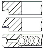Комплект поршневых колец GOETZE ENGINE 08-438300-00