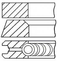 Комплект поршневых колец GOETZE ENGINE 08-743600-00
