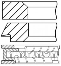Комплект поршневых колец GOETZE ENGINE 08-424800-10