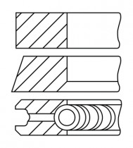 Комплект поршневых колец GOETZE ENGINE 08-433100-00