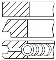 Комплект поршневых колец GOETZE ENGINE 08-436500-00