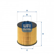 Масляный фильтр UFI 25.047.00