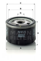 Масляный фильтр MANN MW75