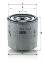 Масляный фильтр MANN W712/95