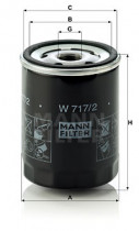 Масляный фильтр MANN W717/2