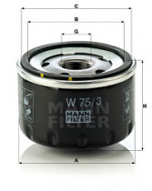 Масляный фильтр MANN W75/3