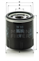 Масляный фильтр MANN W68