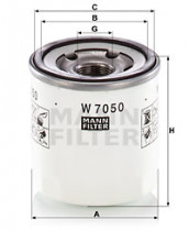 Масляный фильтр MANN W7050