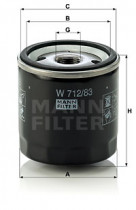 Масляный фильтр MANN W712/83