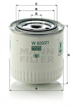 Масляный фильтр MANN W920/21