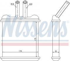 Теплообменник, отопление салона NISSENS 76502