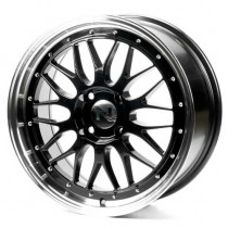 Литые диски Cast Wheels CW306 17x7,5 PCD4x114,3 ET38 73,1 Black_Machine_Lip