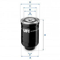 Топливный фильтр UFI 24.374.00
