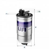 Топливный фильтр UFI 24.391.00