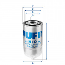 Топливный фильтр UFI 24.H2O.04