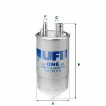 Топливный фильтр UFI 24.ONE.00