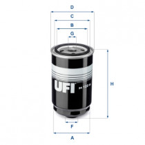 Топливный фильтр UFI 24.122.00