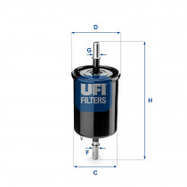 Топливный фильтр UFI 31.843.00