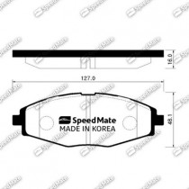 Комплект тормозных колодок, дисковый тормоз SpeedMate SM-BPG008
