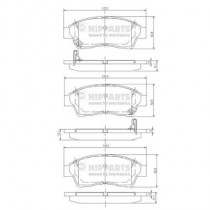 Комплект тормозных колодок, дисковый тормоз NIPPARTS J3602064