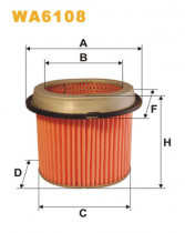 Воздушный фильтр WIX FILTERS WA6108