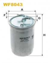 Топливный фильтр WIX FILTERS WF8043